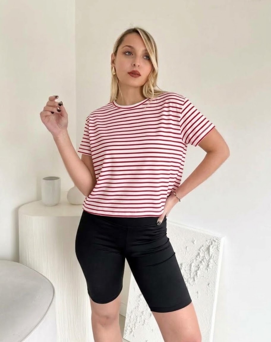 Remeras Crop Rayadas - Imagen 2