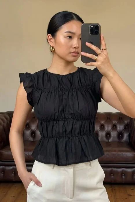 Blusa Manga Volado