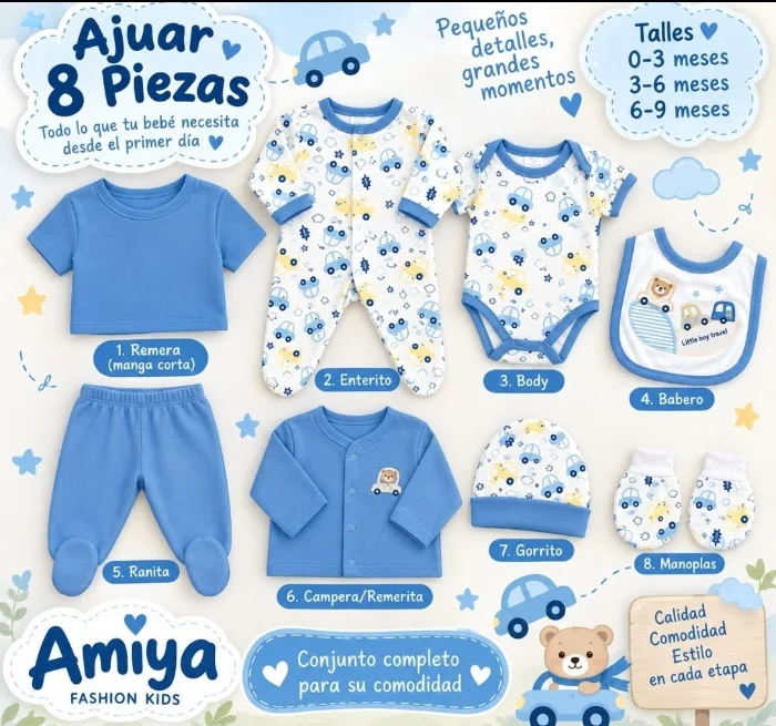 Ajuar 8 Piezas Importado