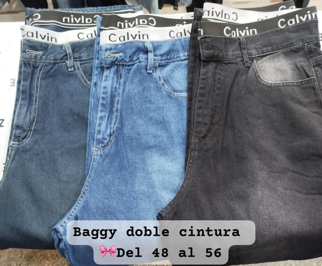 Baggy Doble Cintura Calvin Curvy - Imagen 3