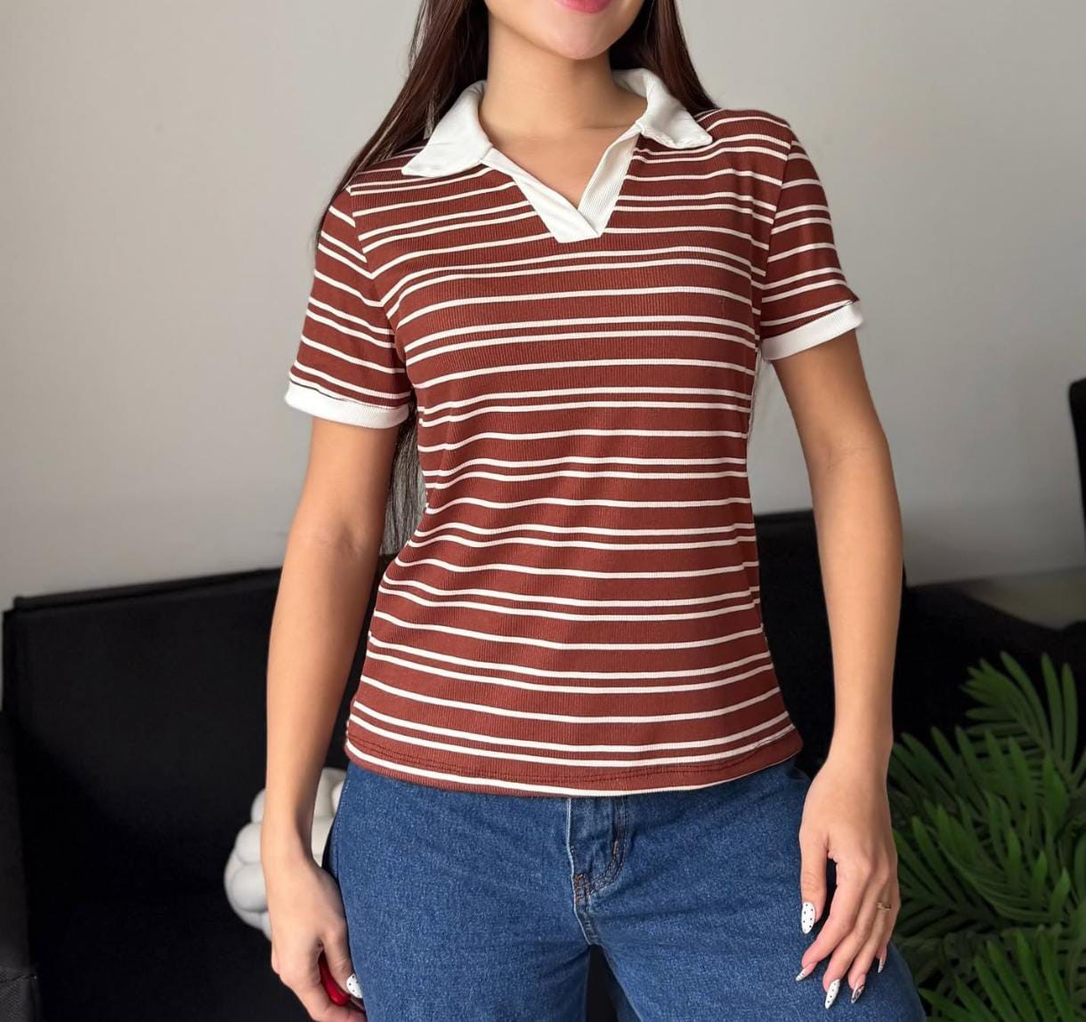 Chomba Morley Rayada Mujer Verano Dama Camisa Camiseta Remera Remeron Top - Imagen 2