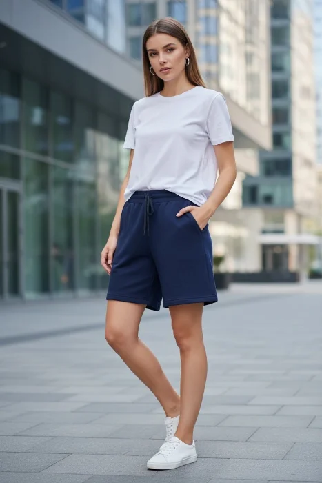Bermuda Rústico Pesado Talle Especial Mujer Verano Dama Pantalón Jogging Calza Short