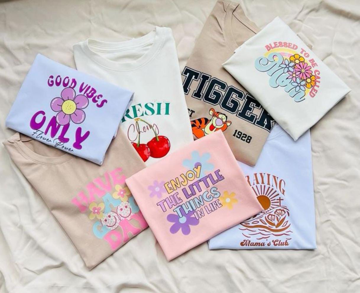 Remera Estampada Algodón Mujer Verano Dama Camisa Camiseta Remeron Top Manga Corta - Imagen 3
