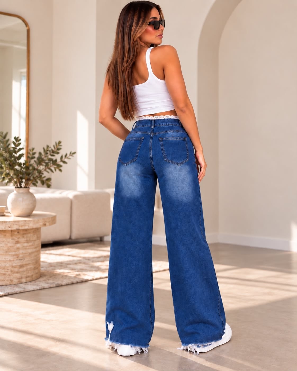 Jeans Wide Puntilla - Imagen 4