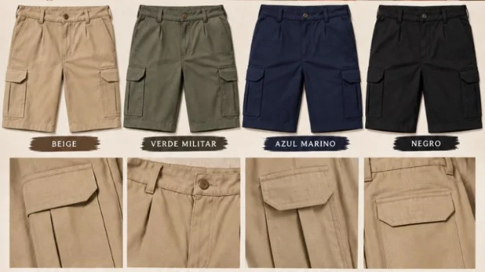 Bermudas Cargo de Trabajo Calidad