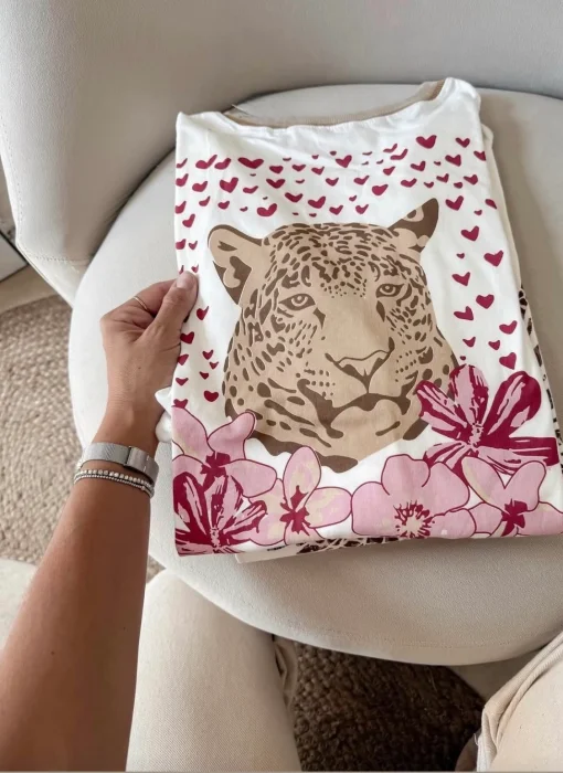 Remera Cuello Tejido Tigre2