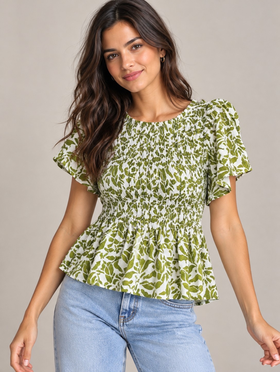 Blusa Estampada Bambula Texturada - Imagen 2