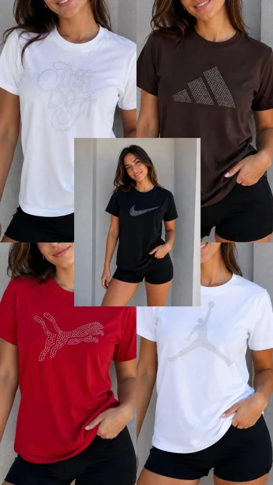 Remeras con Strass