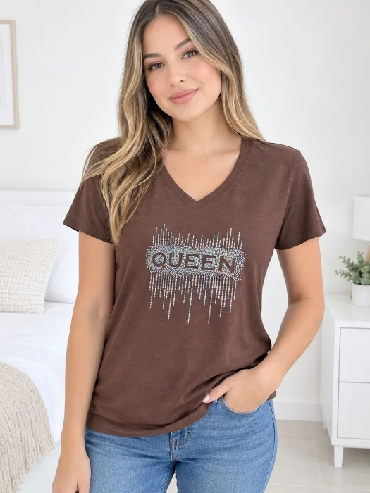 Remera Algodón Peinado con Apliques del 2 al 8.