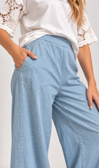 Pantalon Semil Jean Stras Importado