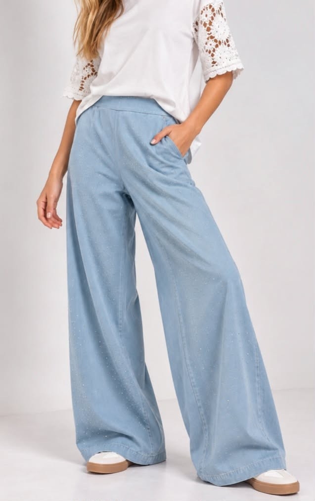 Pantalon Semil Jean Stras Importado - Imagen 2