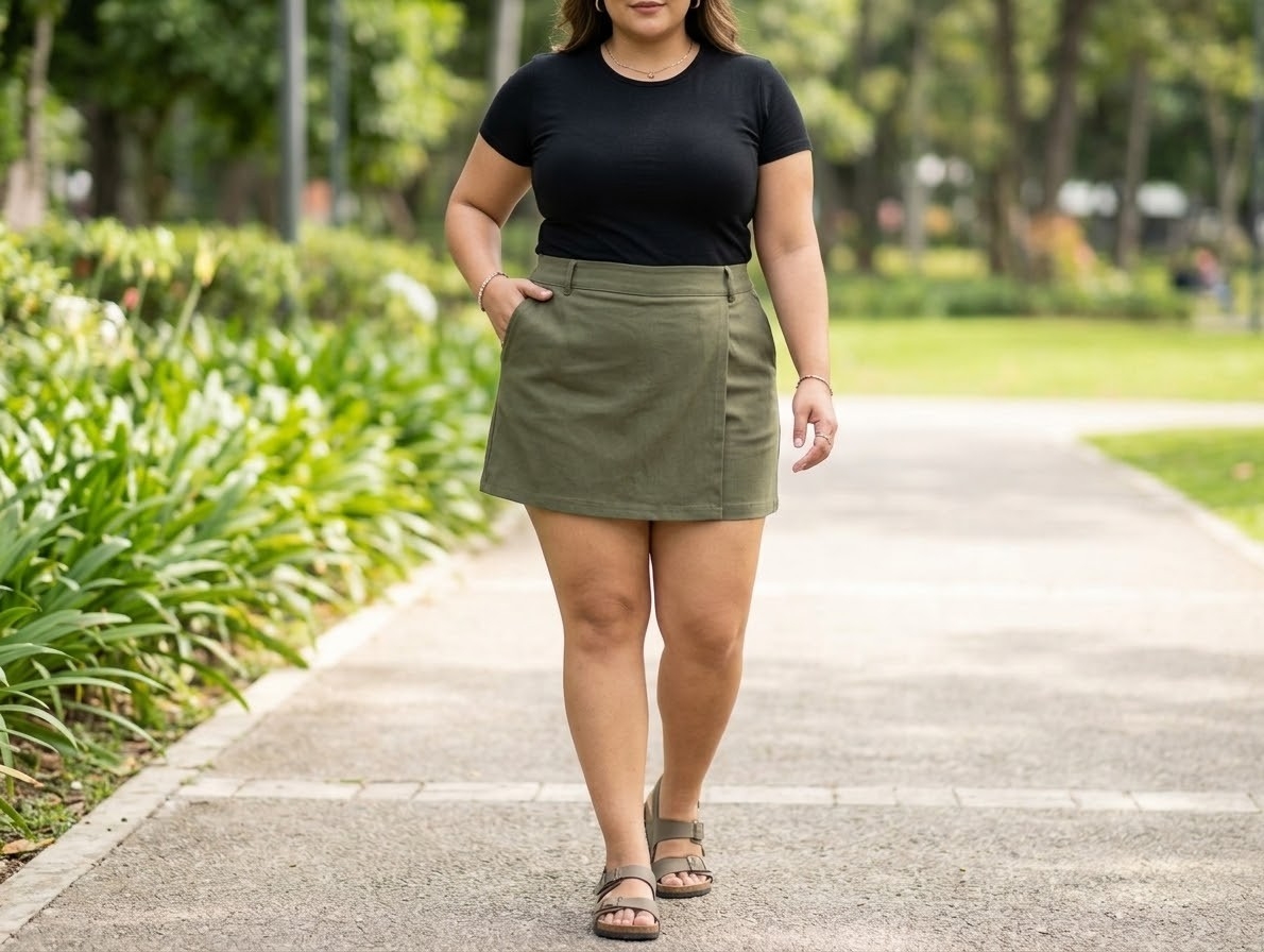 Short Pollera Sastrero Talle Especiales - Imagen 4