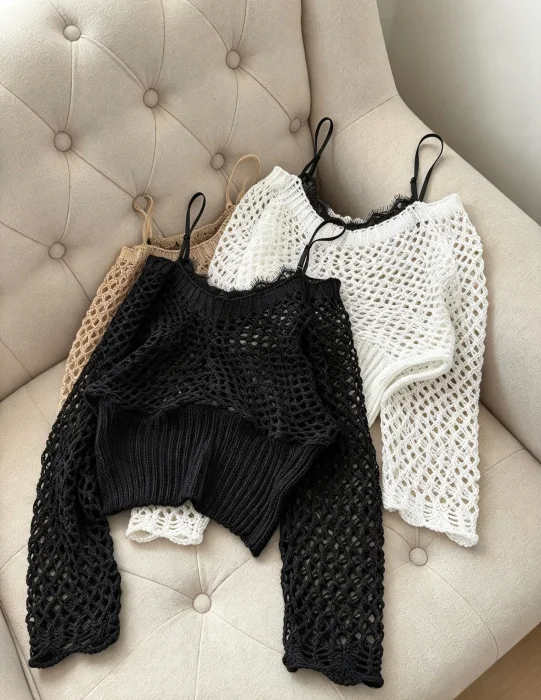 Sweater Calado Tendencia (leer Descripción)