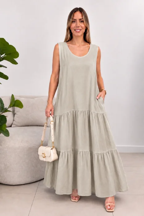 Maxi Vestido de Lino