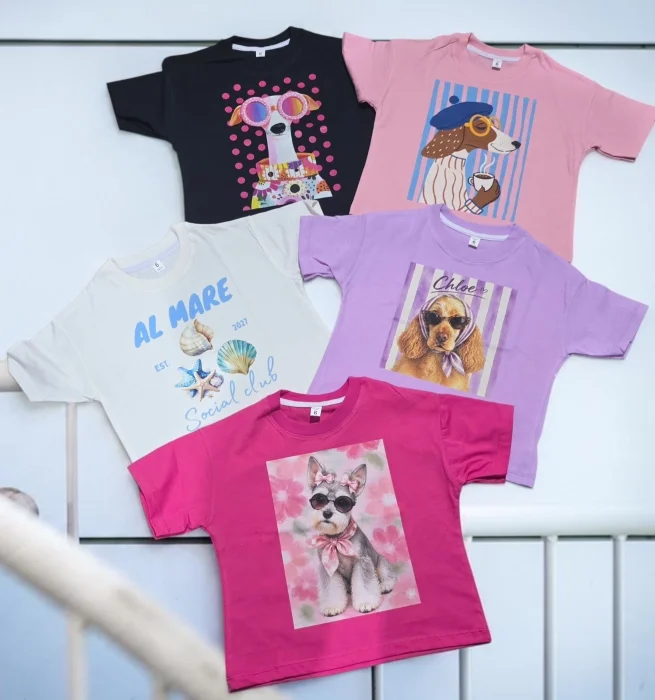 Remeras Boxxi Fi Nena con Estampa Dtf