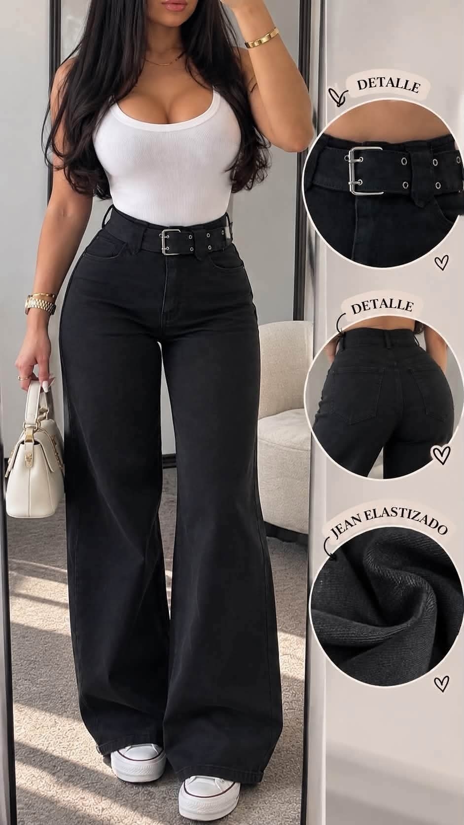 Jeans Cinto Importado (leer Descripción) - Imagen 2