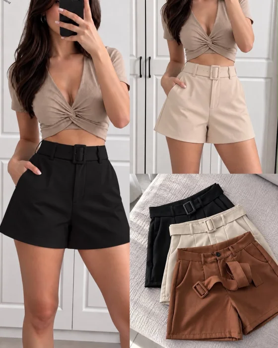 Short Sastrero con Cinto