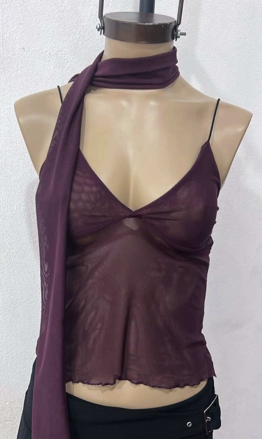 Top Microtul Musculosa Tiras Cola Raton - Imagen 2