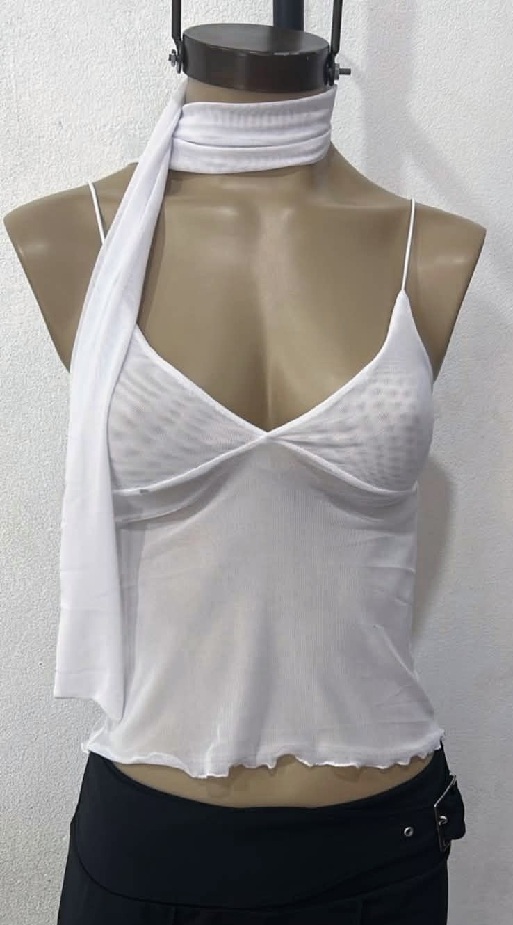 Top Microtul Musculosa Tiras Cola Raton - Imagen 4