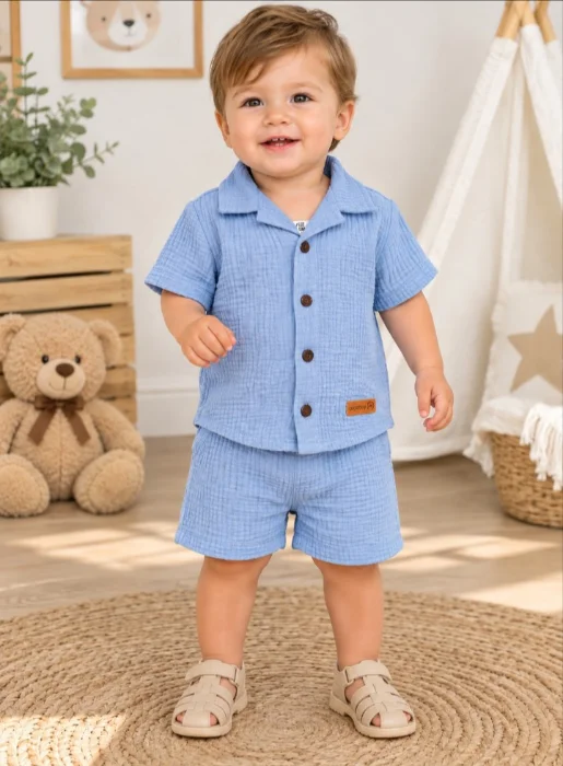Conjunto Camisa Algodón Cotton