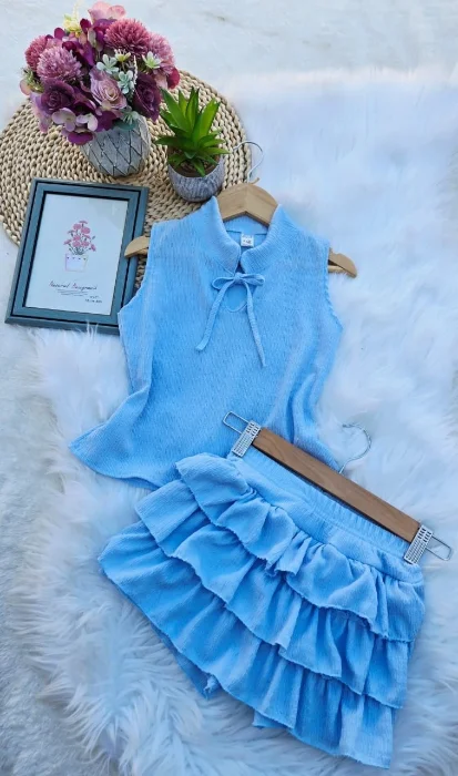 Conjunto Short Pollera