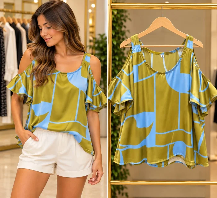 Blusa Seda Hombro Descubierto!!!!