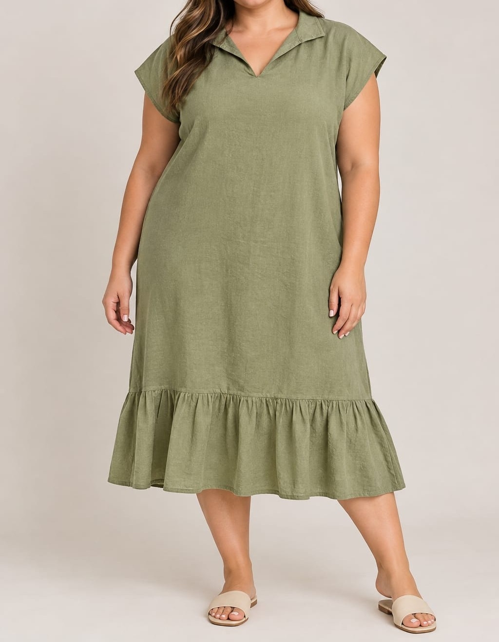 Vestido de Lino Talles Especiales - Imagen 2