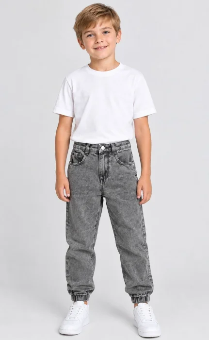 Jeans Moom con Puño