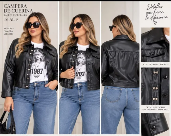 Campera Cuerina T6 al T9