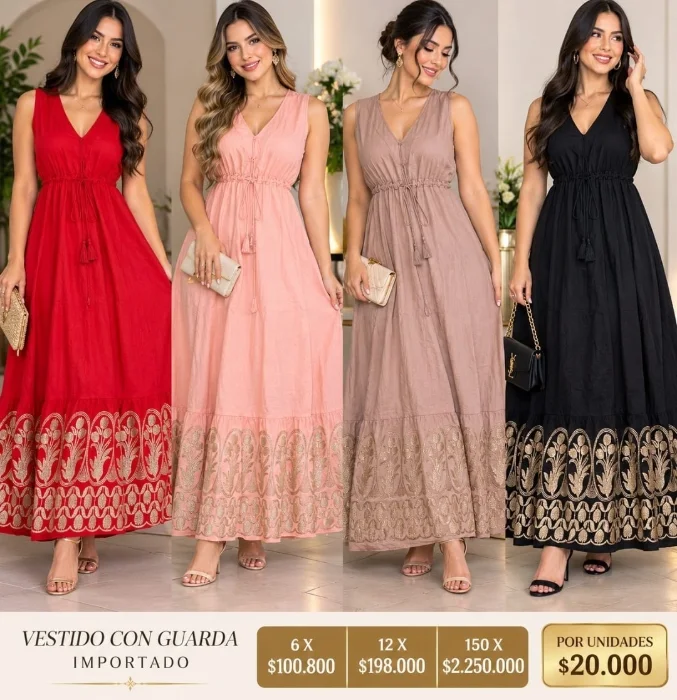 Vestido Importado con Guarda
