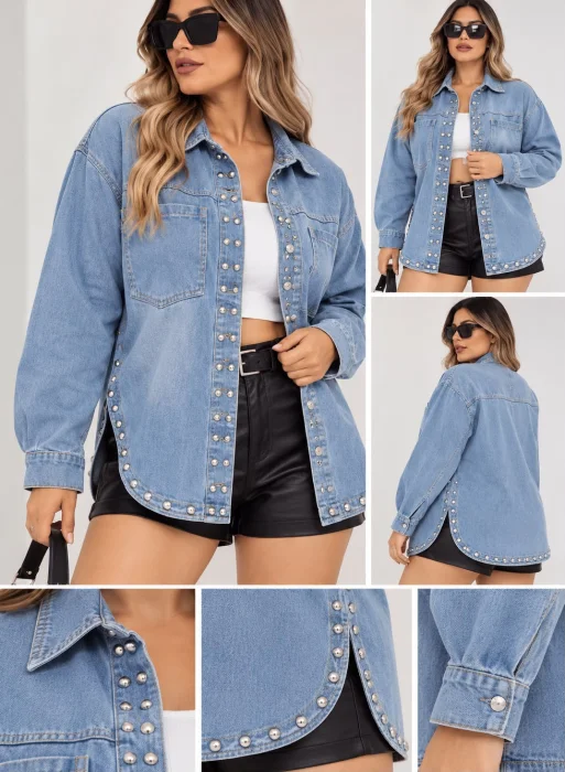 Camisaco con Tacha de Jeans T6,7,8 y T9