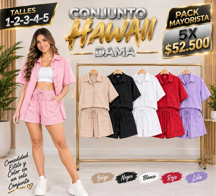 Conjunto Hawaii Dama