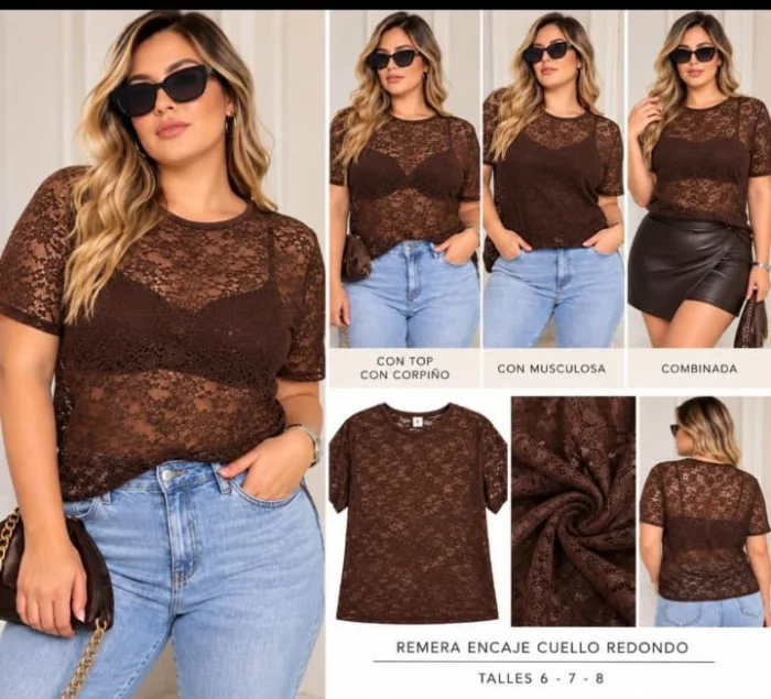 Remeras Encaje Especial