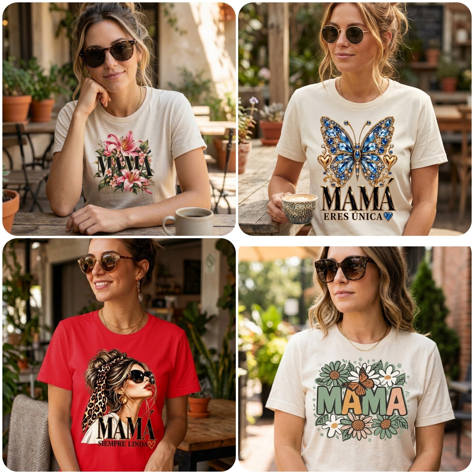 Remeras Diseños Mamá  ( Algodon Premium) - Imagen 2