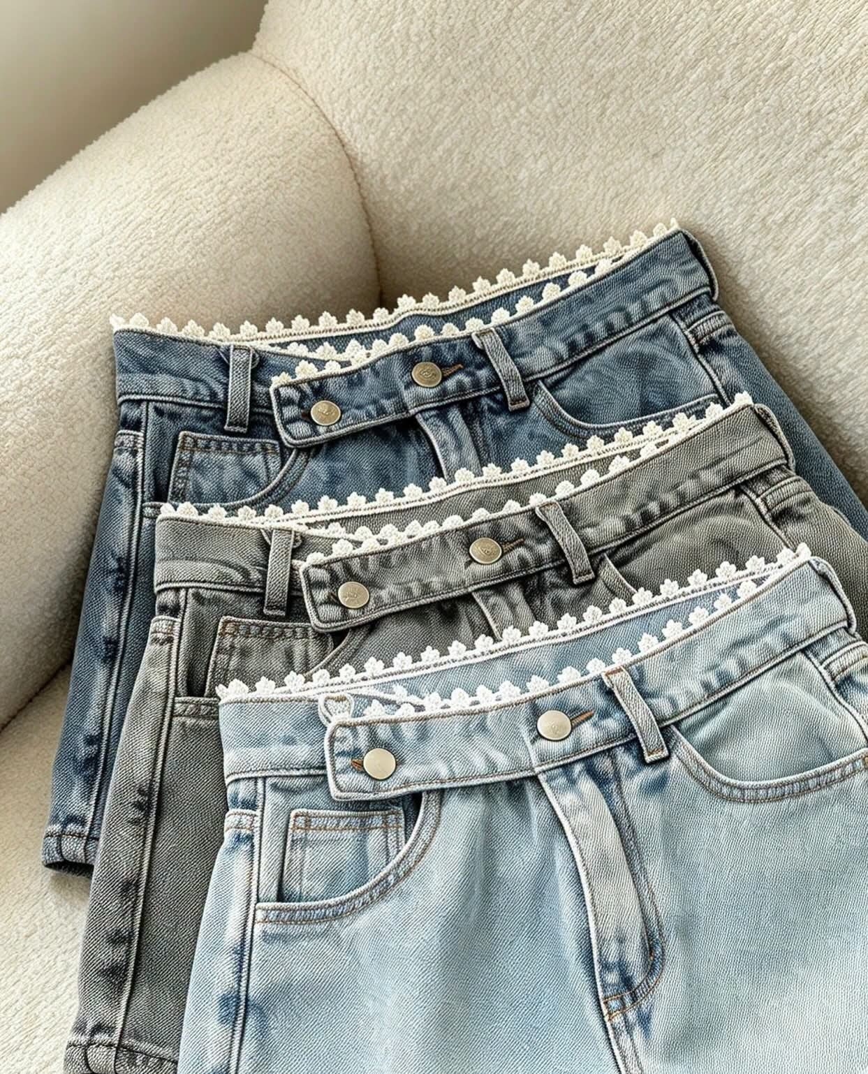 Short Pollera Cintura Cruzada C/ Puntilla - Imagen 2