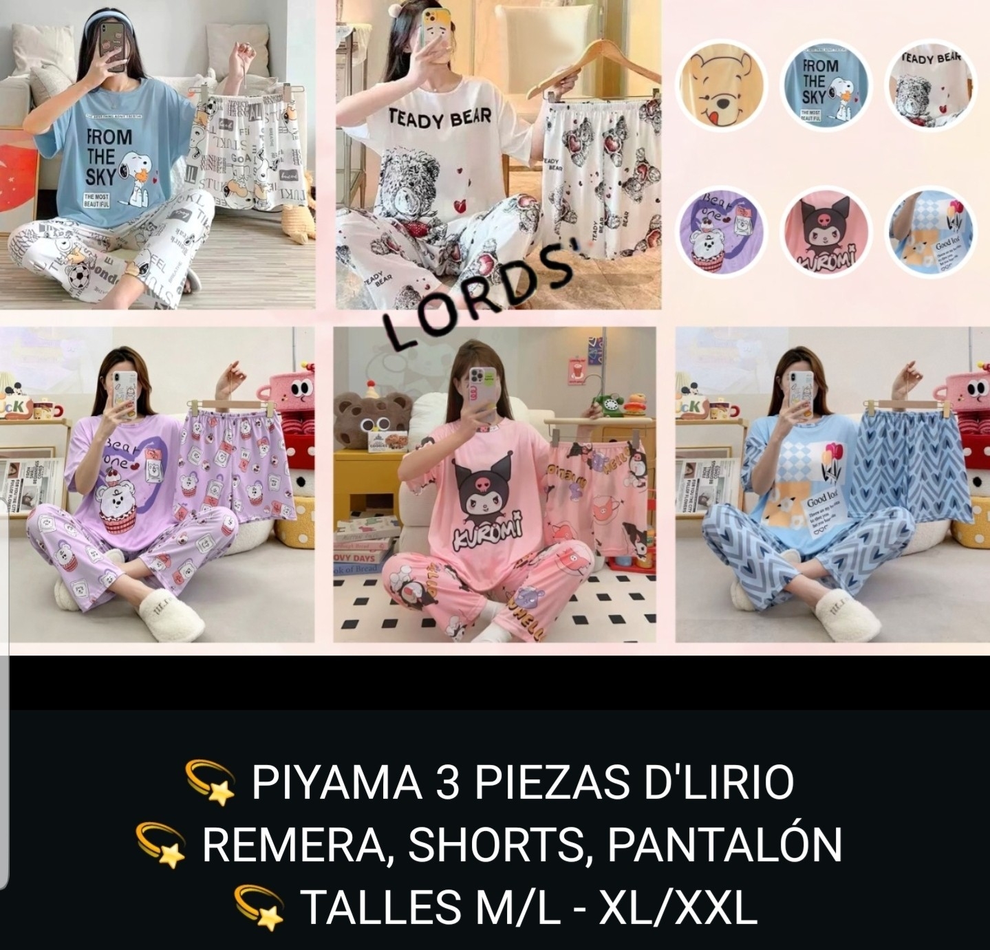 Pijamas 3 Piezas - Imagen 2