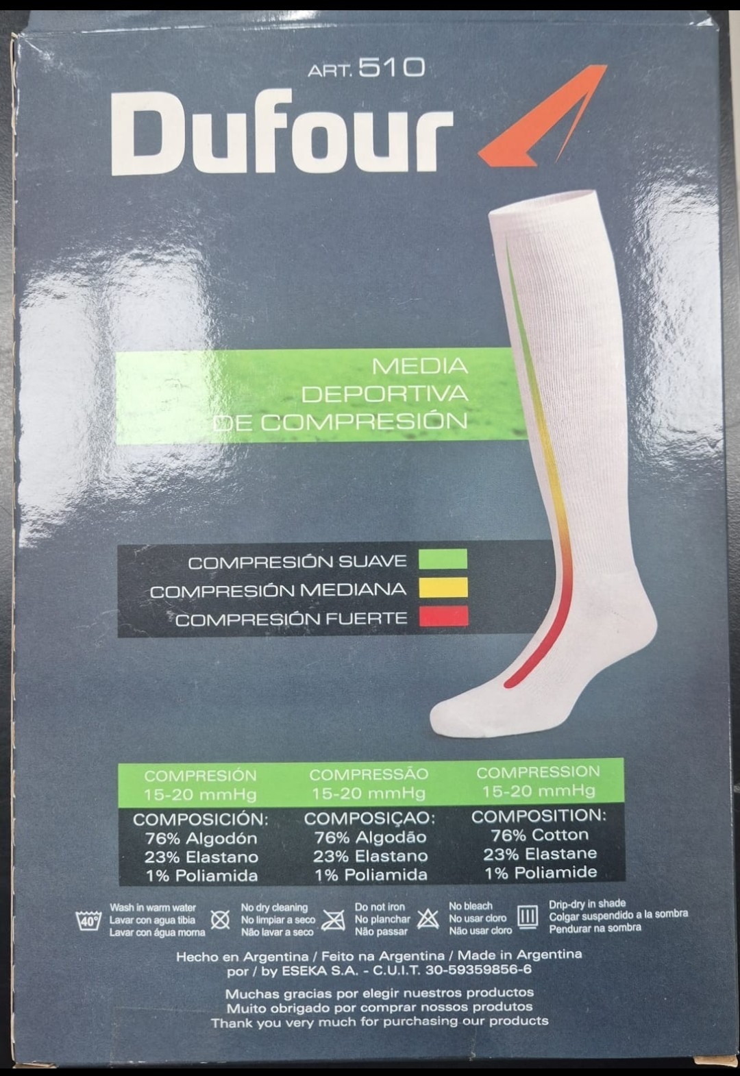 Medias de Compresion Deportiva 15-20 Mmgh Dufour Art 510 - Imagen 2