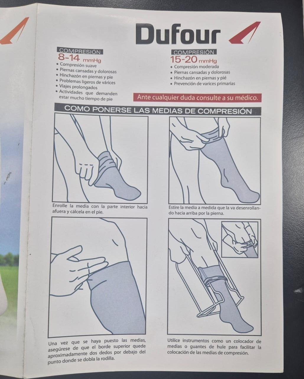 Medias de Compresión de Vestir Dufour Art 509  15-20 Mmhg - Imagen 2
