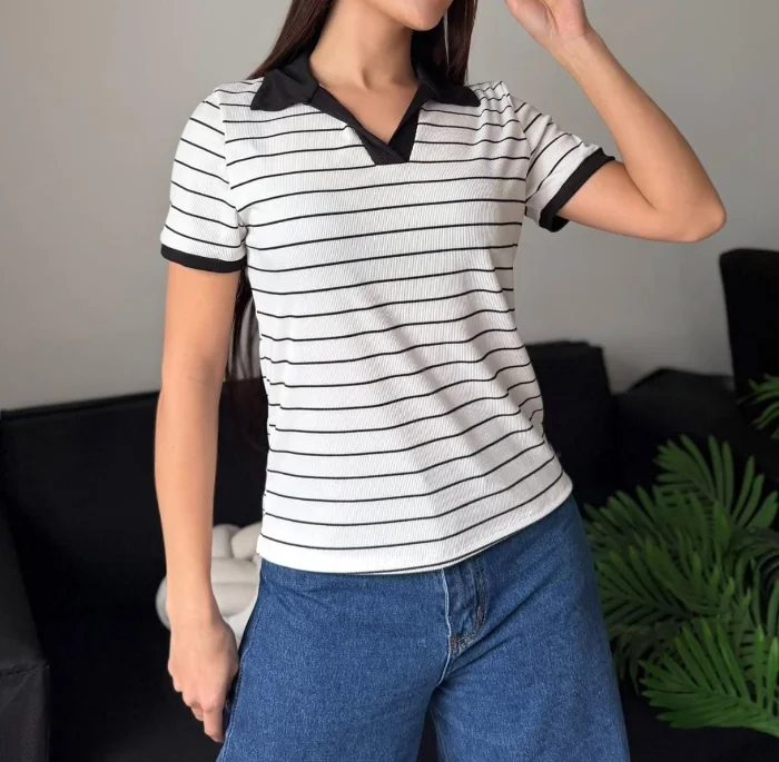 Chomba Morley Rayada Mujer Verano Dama Camisa Camiseta Remera Remeron Top