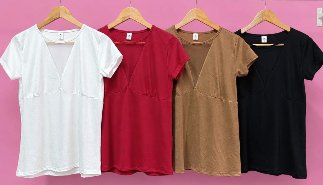 Remera Modal Viscosa Talle Especial Mujer Verano Dama Camisa Camiseta Remeron Top - Imagen 2