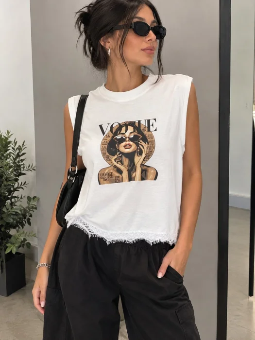 Sudadera con Encaje