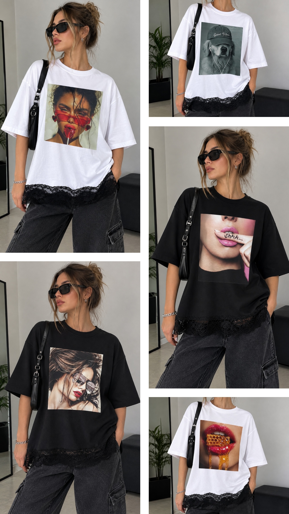 Remera con Encaje - Imagen 2