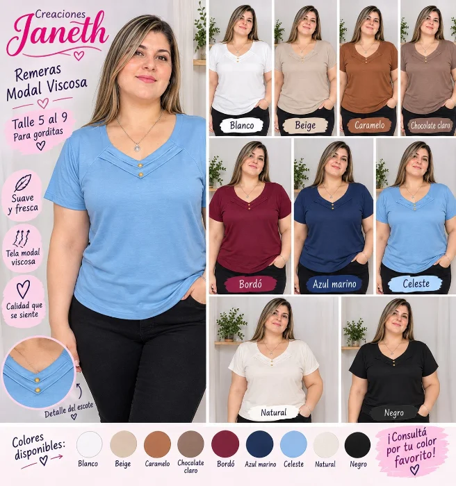 Remera Modal Viscosa