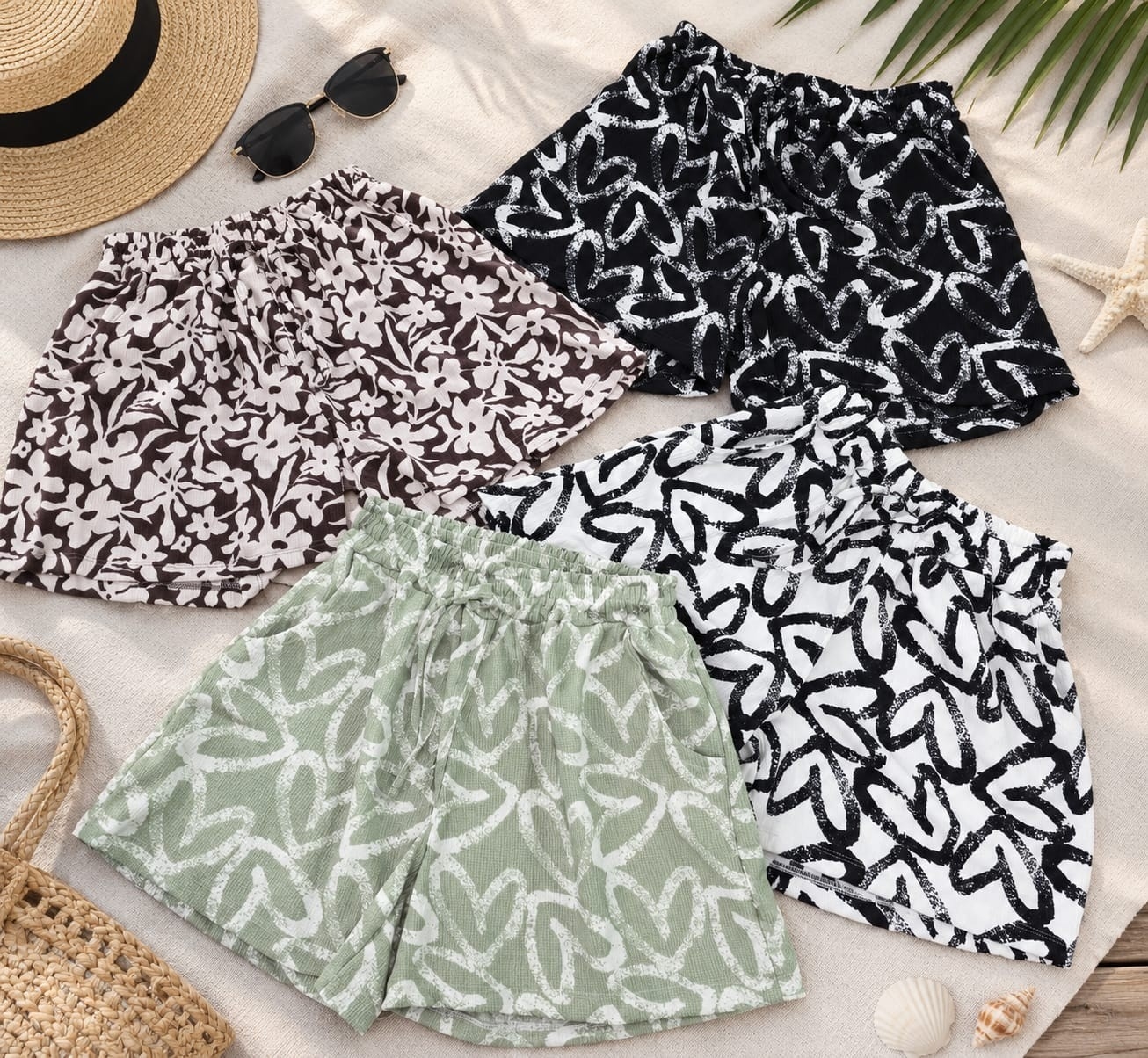 Short Estampados de Tela Elisa con Espandex - Imagen 2