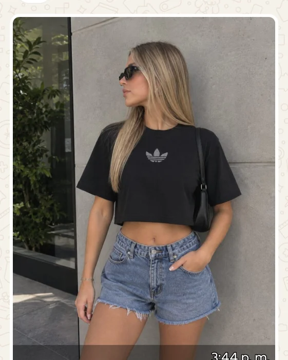 Remeras Crop con Stress Ad