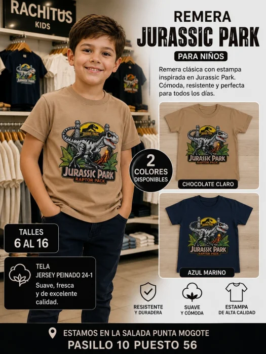 Remeras de Niño Algodon Peinado 24/1