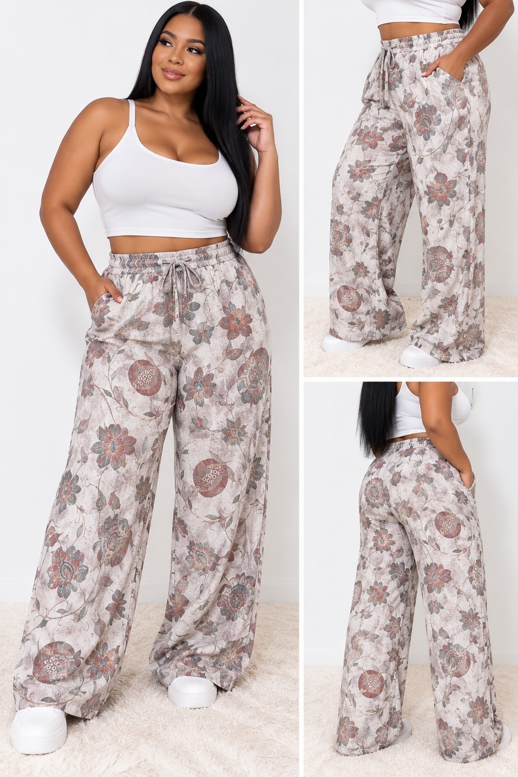 Palazo Lino Excelente Calidad Talles M/l/xl/xxl - Imagen 2