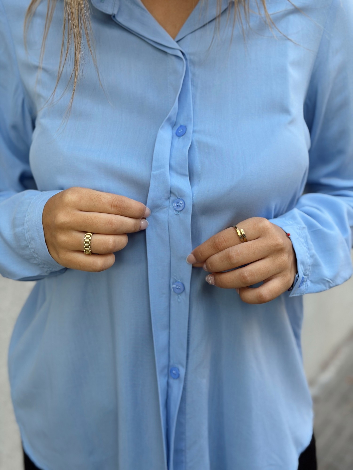 Camisa "sara" en Fibrana Poplin - Imagen 2
