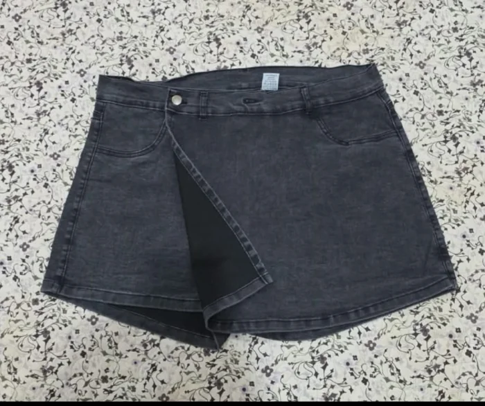Shorts Pollera Elastizado con Botones 48 al 60