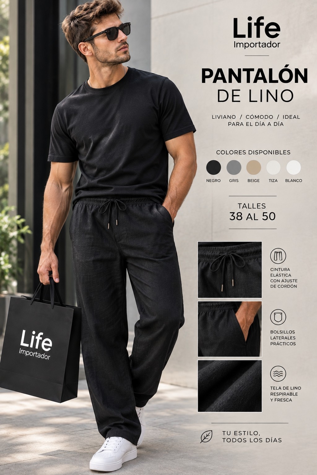 Pantalón de Lino Premium - Imagen 2